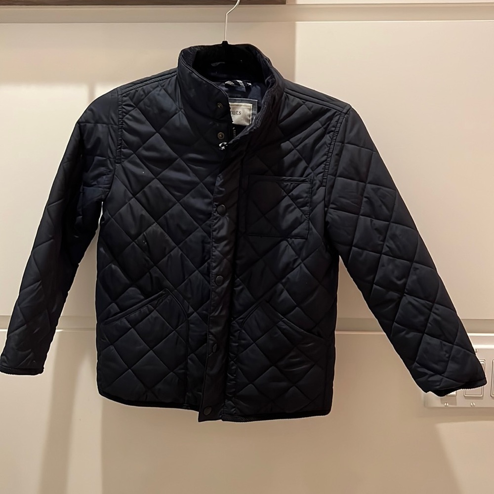 Crewcuts navy quilted jacket